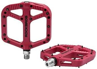 Rockbros Pedales para Bicicleta De Ruta, MTB De Molibdeno con Rodamiento Sellado, Antideslizante