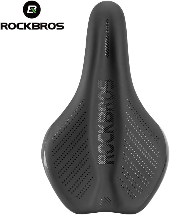 ROCKBROS Asiento de Bicicleta MTB, Antiprostático, Unisex