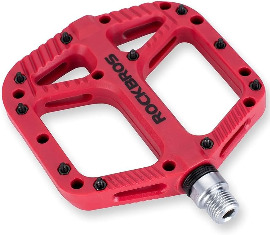 Rockbros Pedales para Bicicleta De Ruta, MTB De Molibdeno con Rodamiento Sellado, Antideslizante