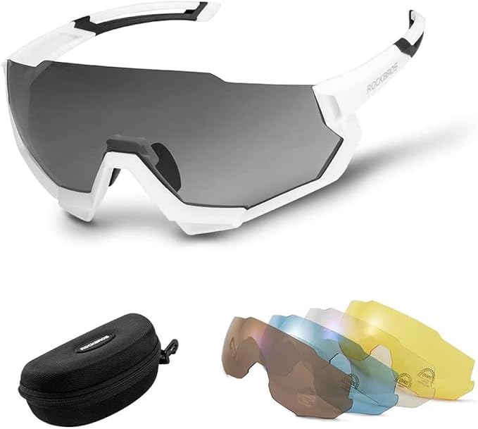 Lentes Deportivos para Ciclismo,Unisex, Polarizados, Micas Intercambiables, Rockbros