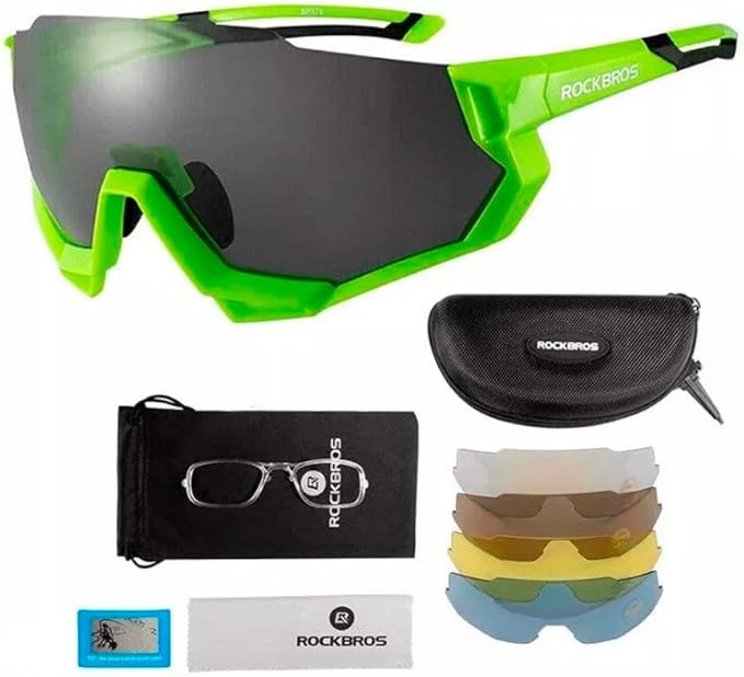 Lentes Deportivos para Ciclismo,Unisex, Polarizados, Micas Intercambiables, Rockbros