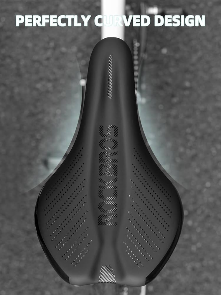 ROCKBROS Asiento de Bicicleta MTB, Antiprostático, Unisex