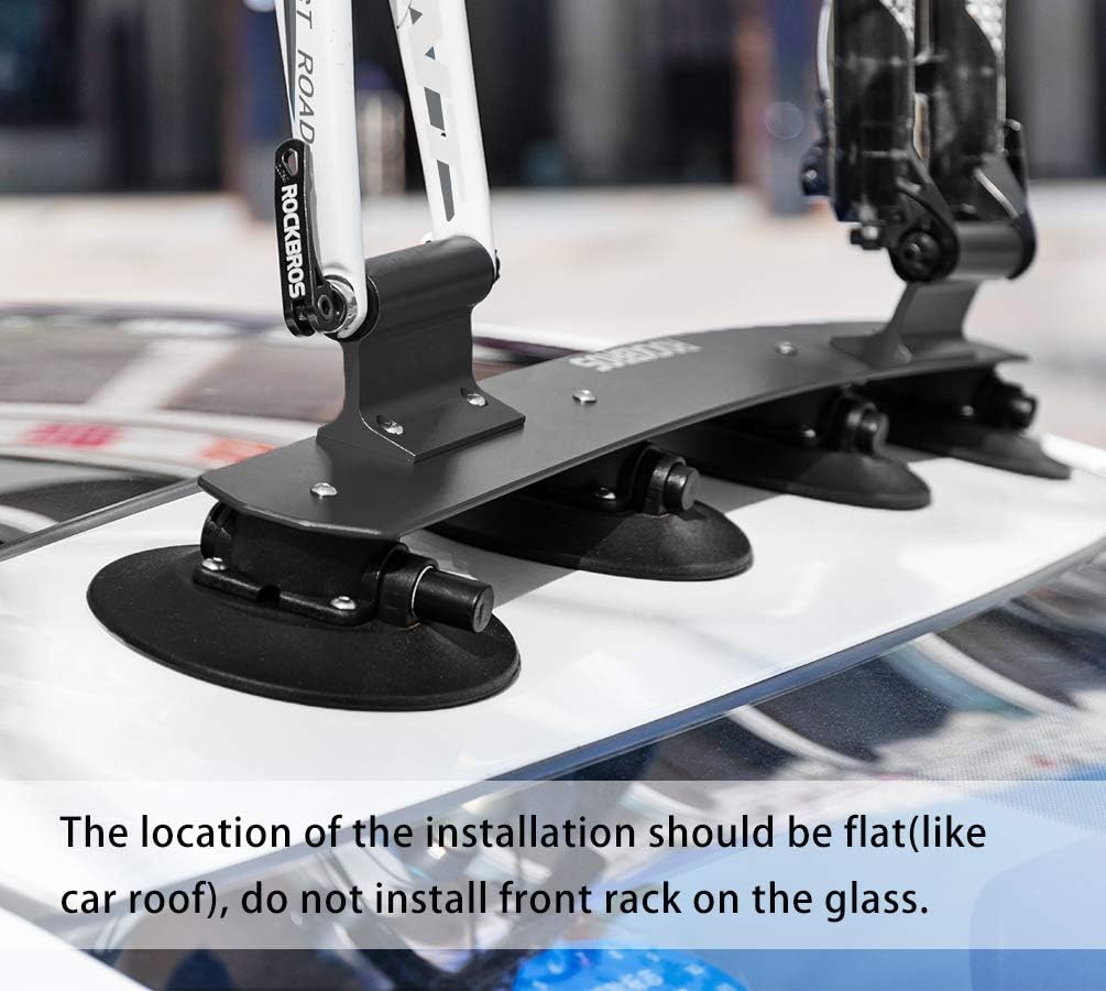 Portabicicletas De Techo Rockbros Con Ventosas Para 2 Bicis