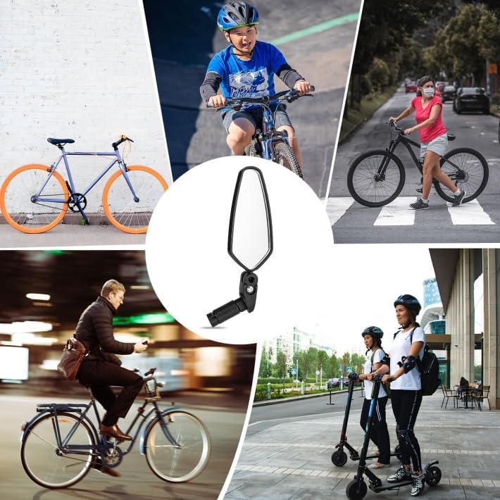 Espejo Retrovisor para Bicicleta, Montaje en Manillar, Rockbros