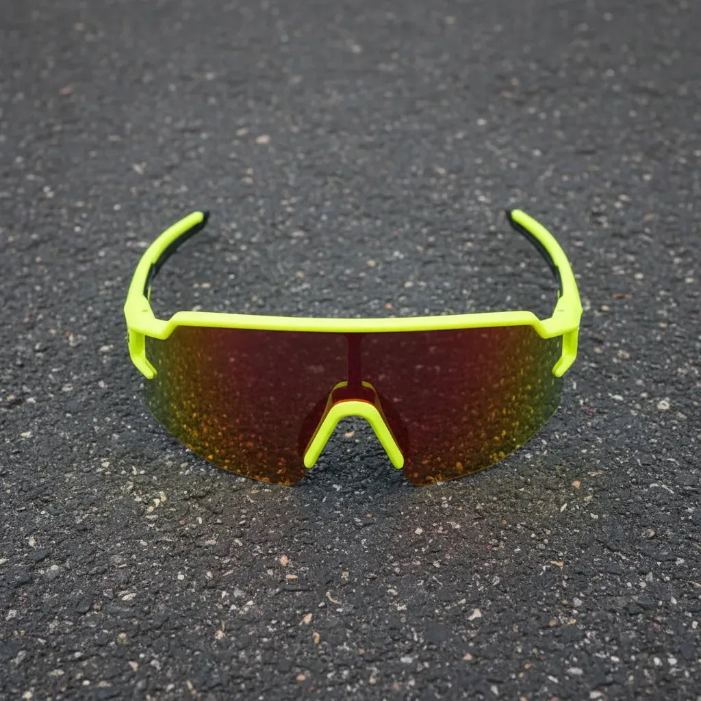 Lentes Polarizados Armazon Verde Aqua Lente Naranja Rockbros