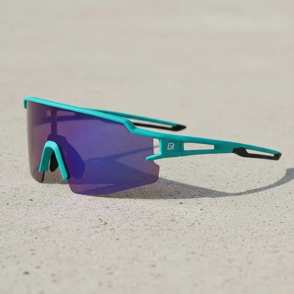 Lentes Polarizados Armazon Azul Aqua Lente Rockbros
