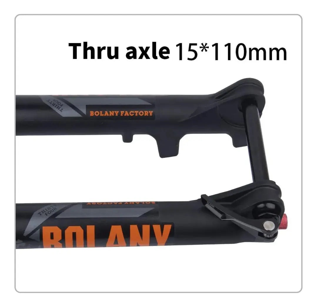 Suspensión Dorada Bolany R27.5 De 180mm Conica Eje Boost Dorado