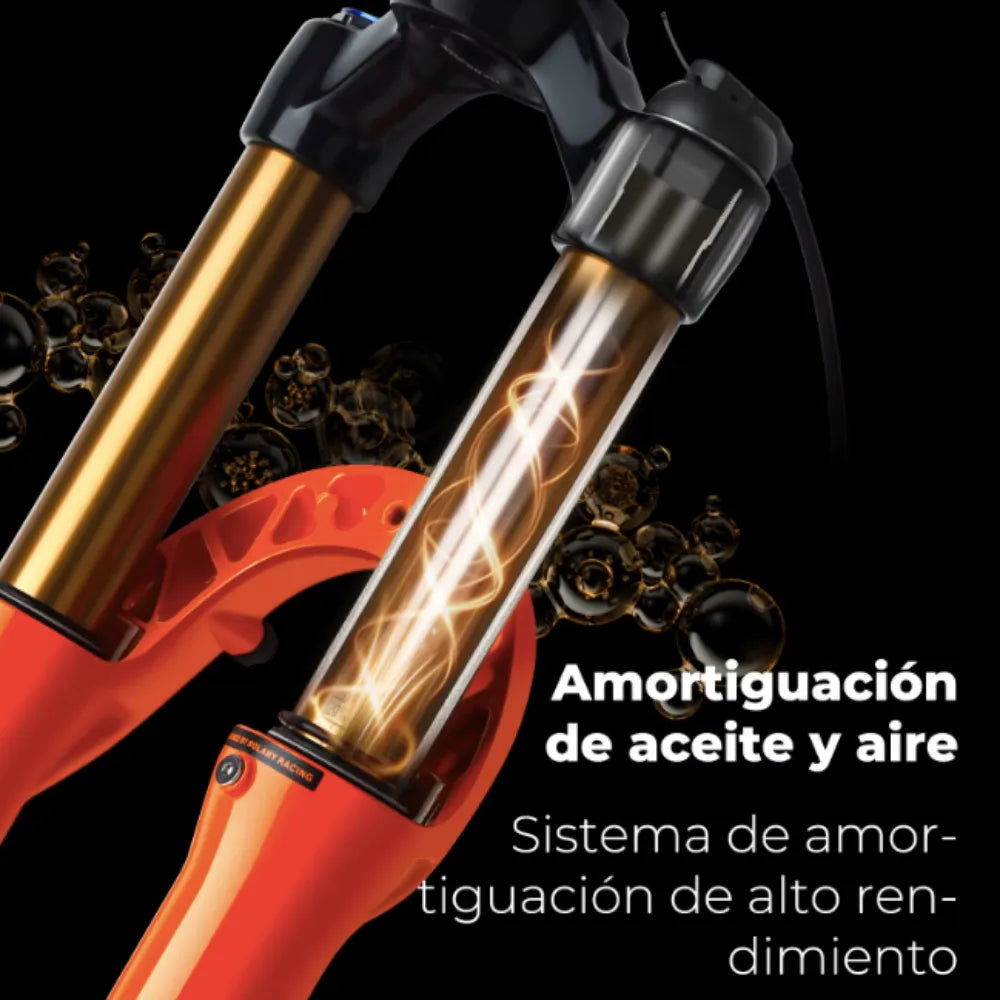 Suspension R29 120mm Recto Qrrelease 9x100mm Dorado Remoto