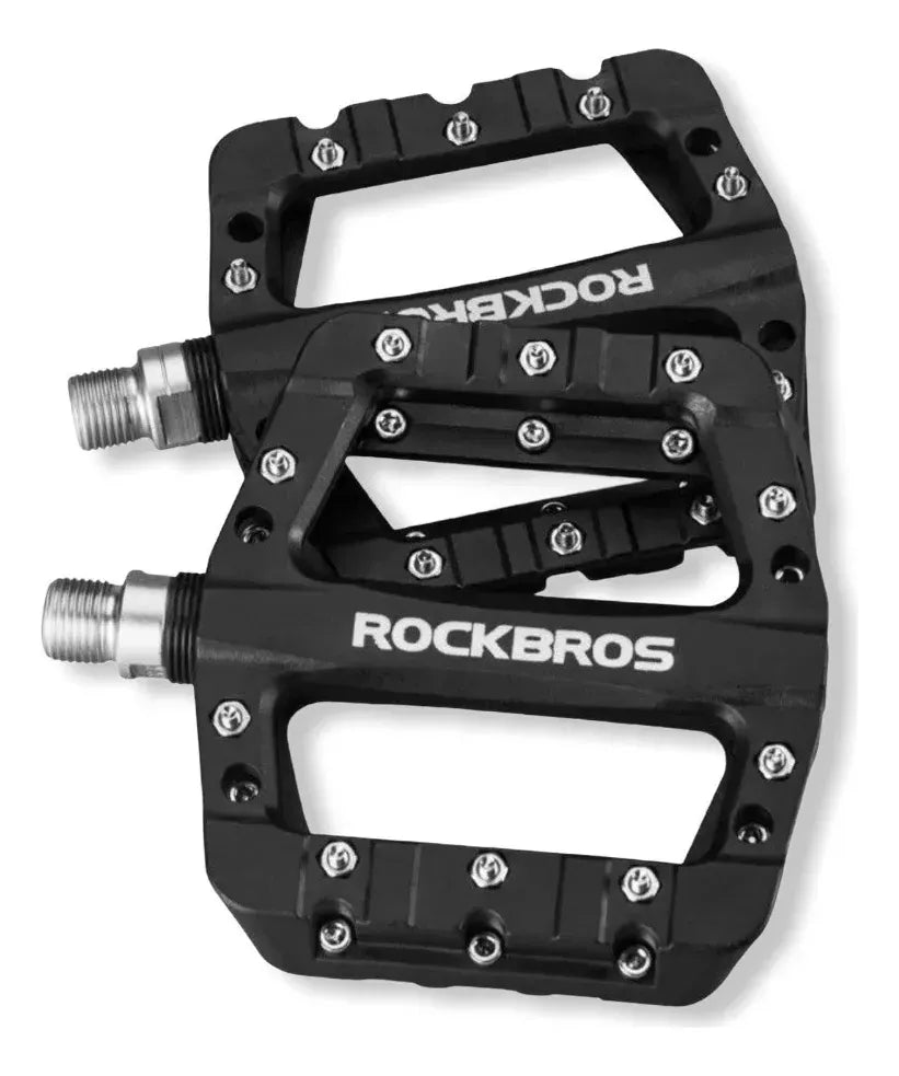 Pedales Rockbros Plataforma Mtb,ciclismo Balero Sella Nylon
