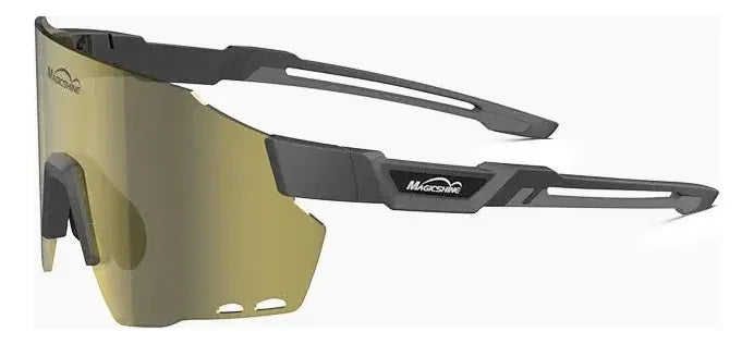Lentes Polarizado + Revo Windbreaker Magicshine Lente Dorada