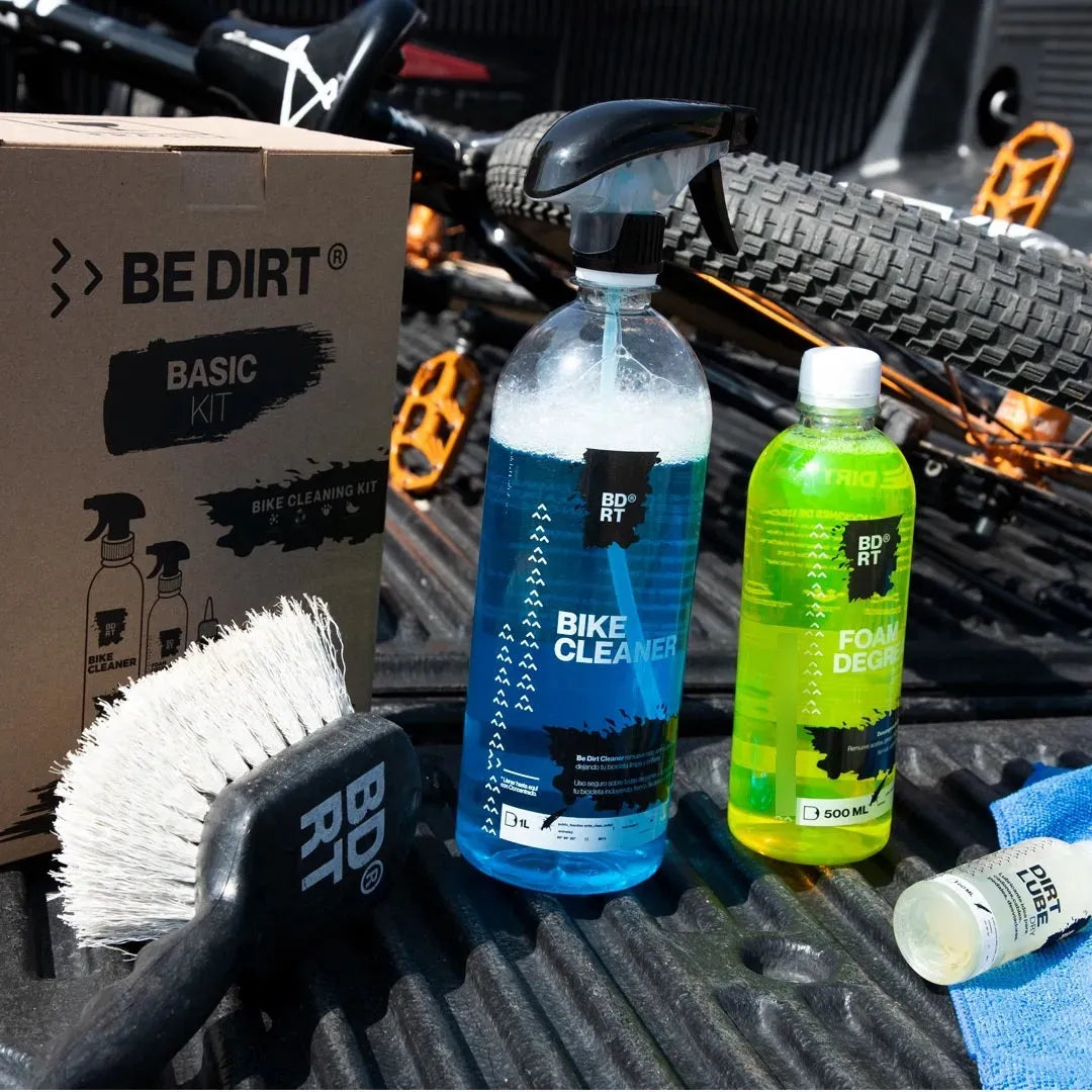 Kit De Limpieza Para Bicicleta Be Dirt Basic Kit Premium Azul