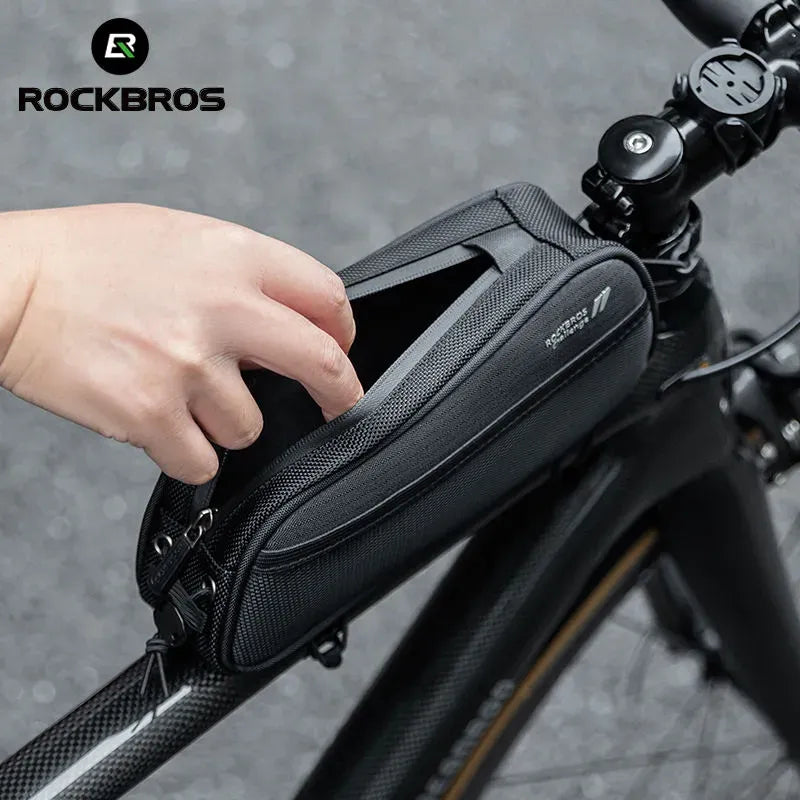 Bolso Para Tubo De Bici Color Negro Rockbros Challenge