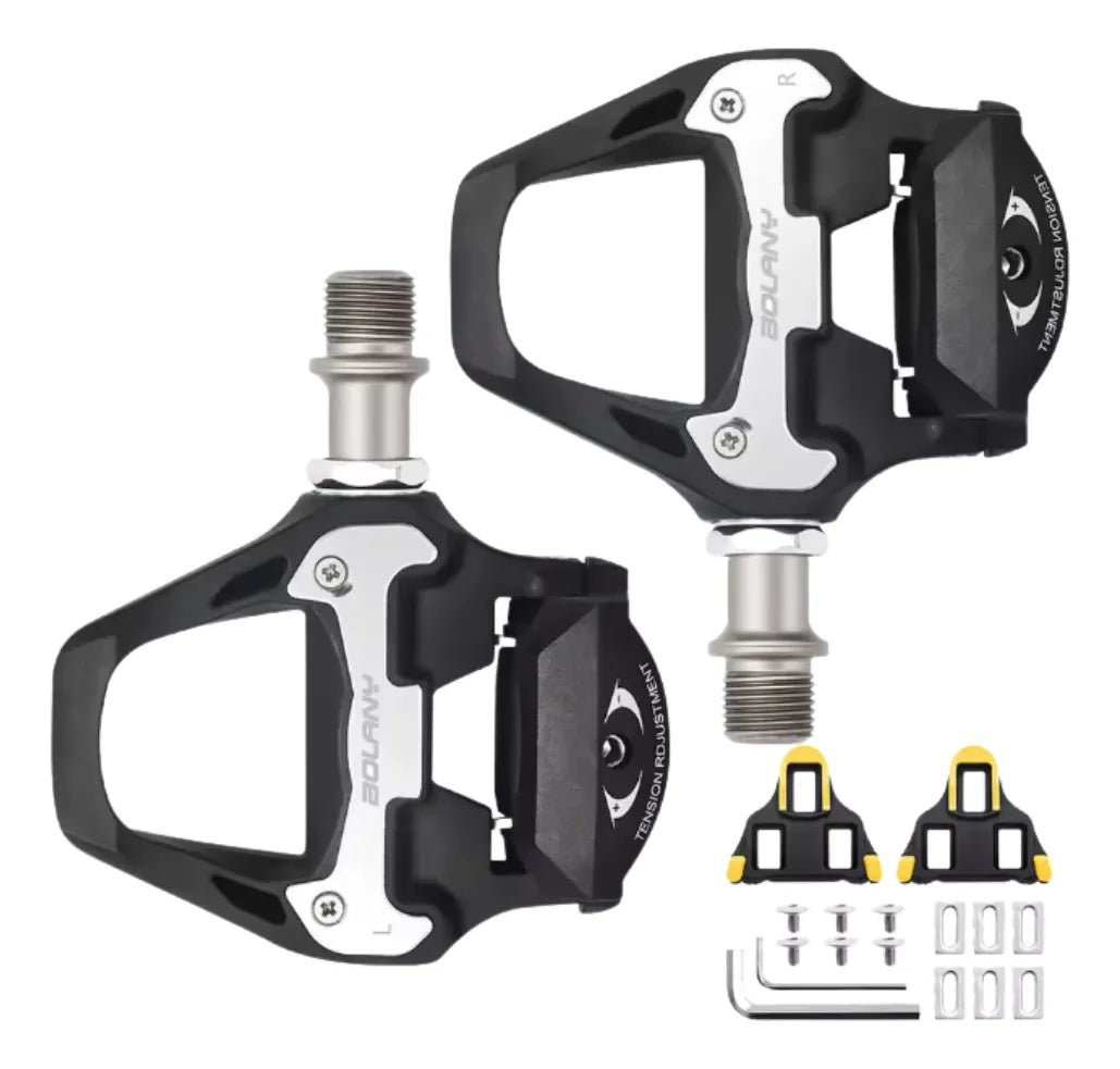 Pedales Bolany De Clip Calas Incluidas Road Lock 266g Nylon