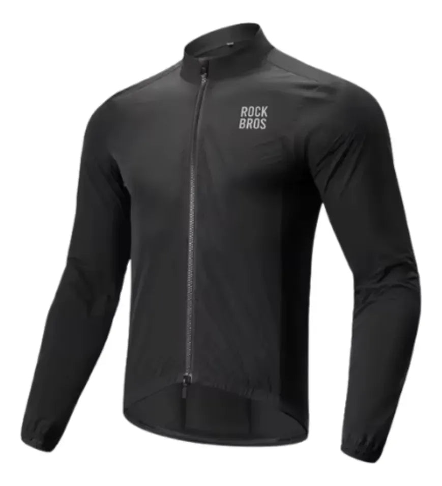 Jersey Rockbros Termico Color Negro Manga Larga