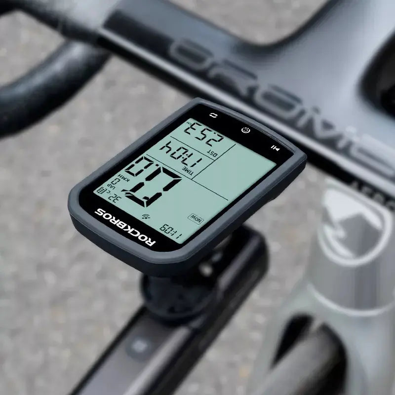 Ciclocomputadora Rockbros Con Gps Bluetooth Soporte Base