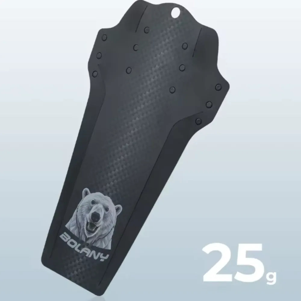 Lodera Guardabarros Color Negro Bear Salpicadera Con Sinchos