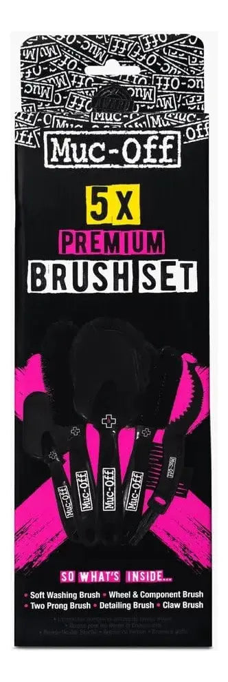 Muc-off Set De Cepillos Para Limpieza 5 Cepillos Premium