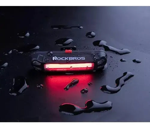 Luz Trasera Para Bici Color Negro Rockbros