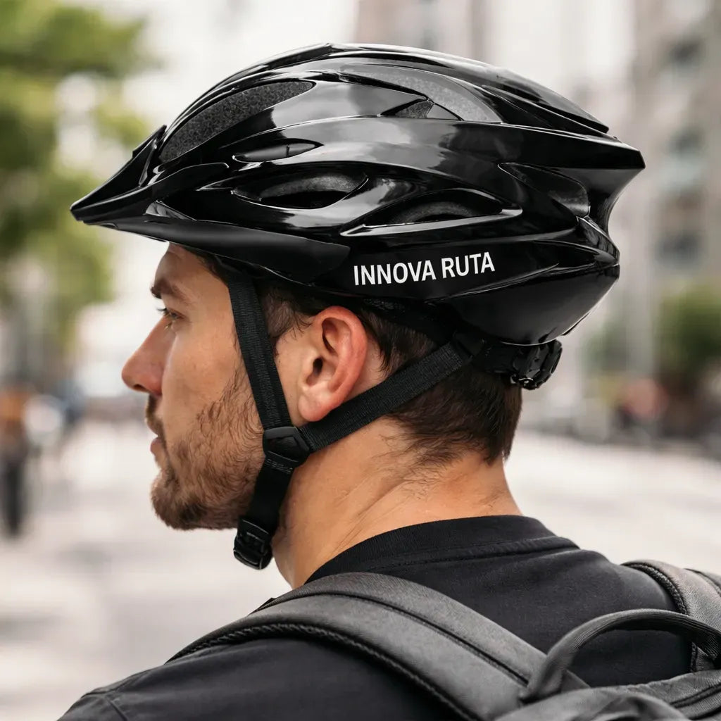 Casco Negro Innova Ruta Talla L (57-62cm)