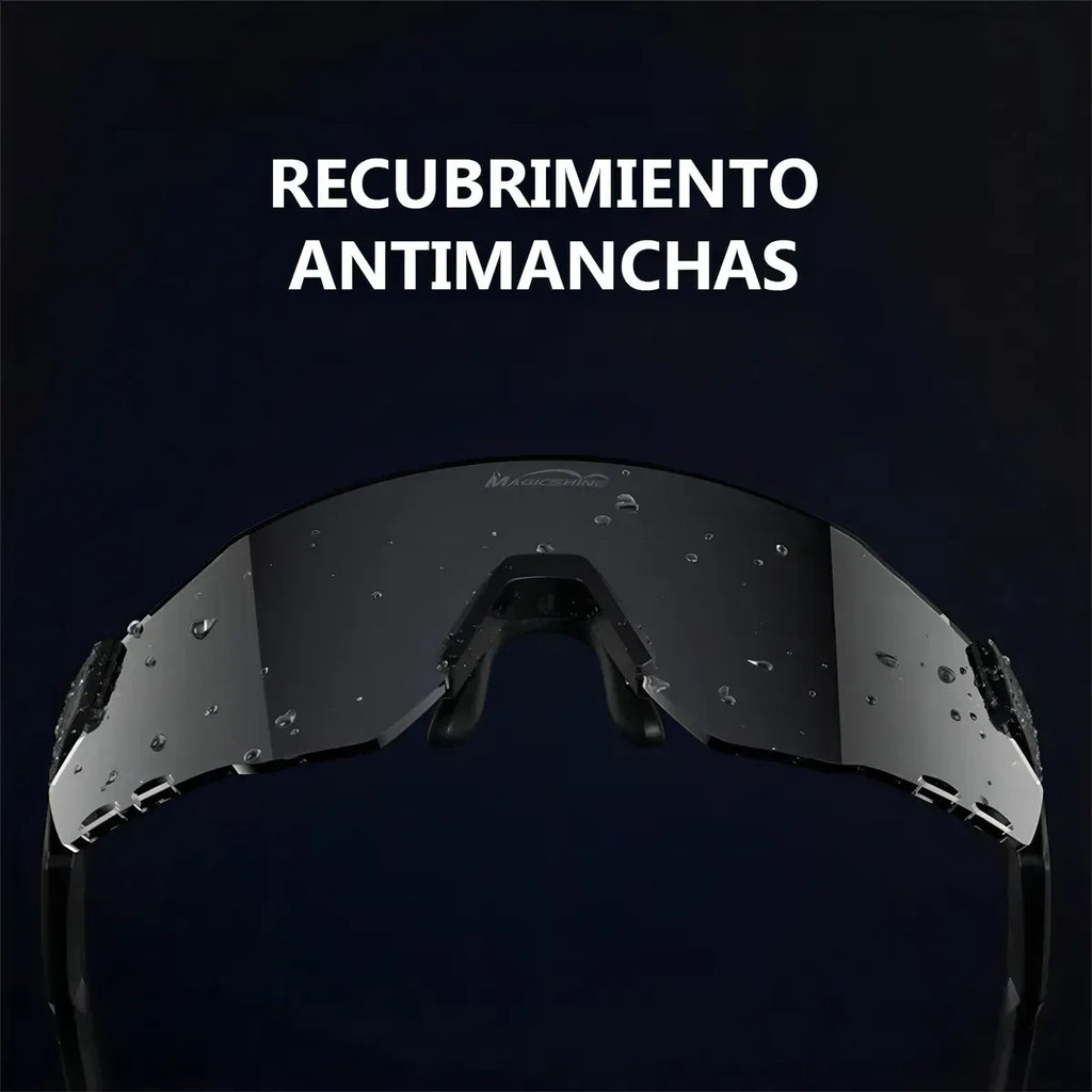Lentes Polarizado + Revo Windbreaker Magicshine Lente Dorada