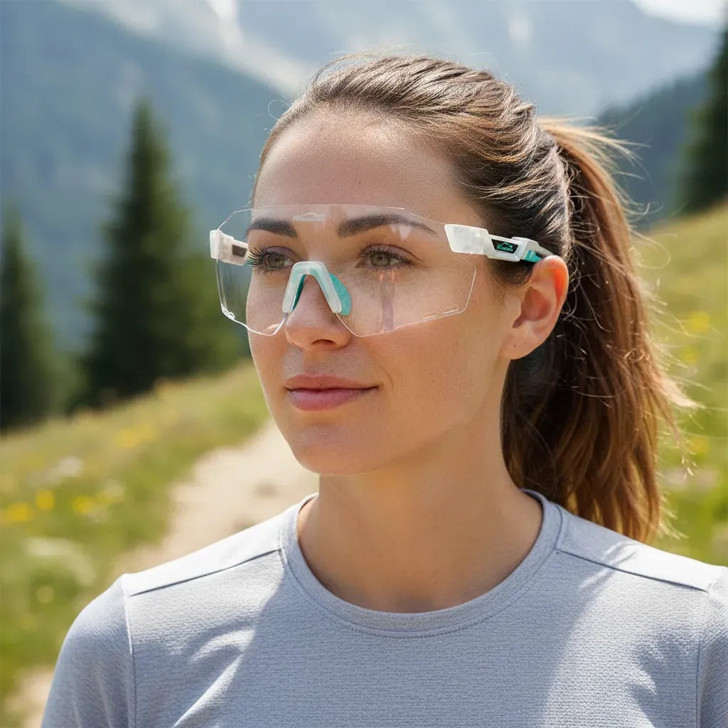 Lentes Fotocromatico + Revo Windbreaker Magicshine Azul Aqua