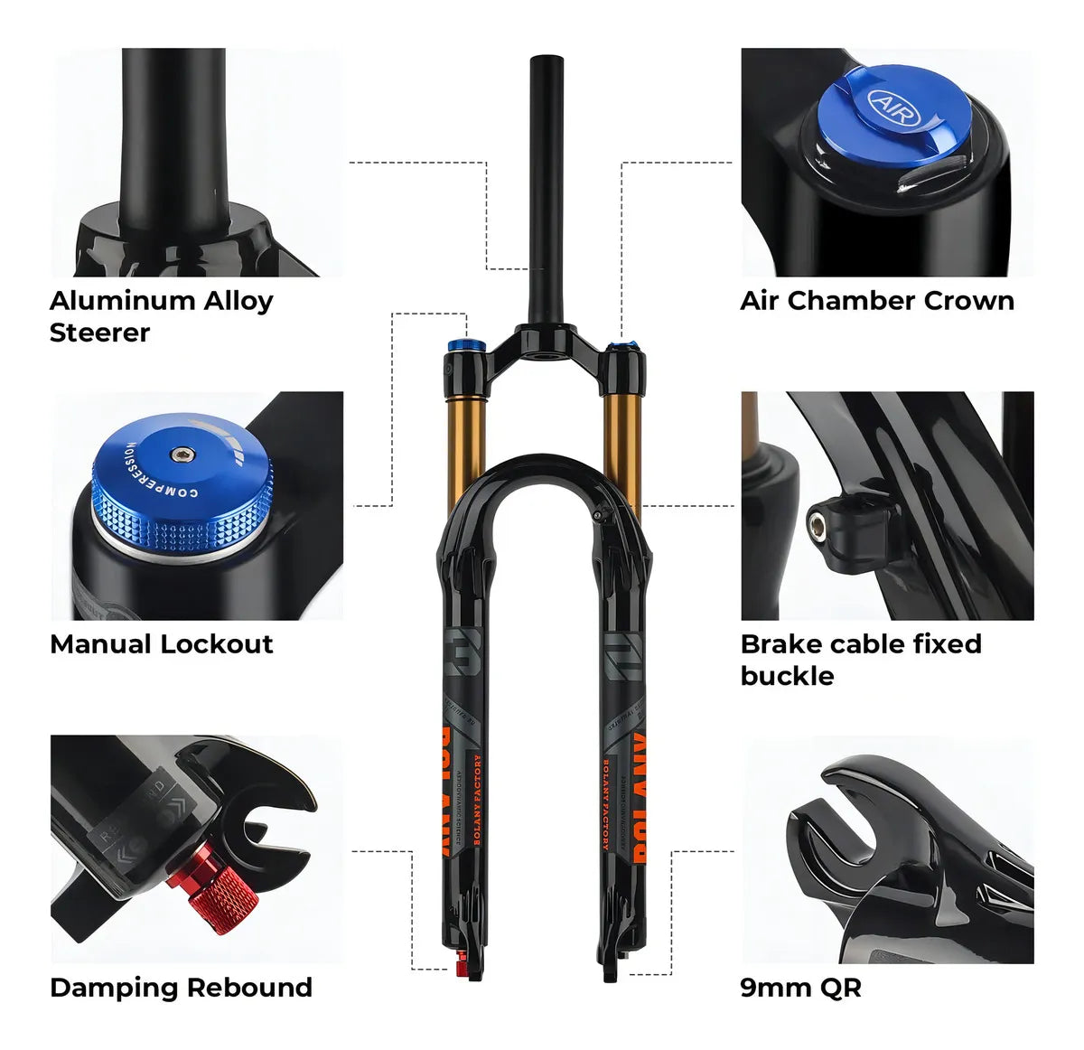Suspension De Aire Bolany Con Control De Rebote Manual R29 29 Manual Control
