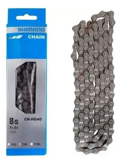 Cadena Shimano Plateada Cn-hg40 6/7/8v 116e