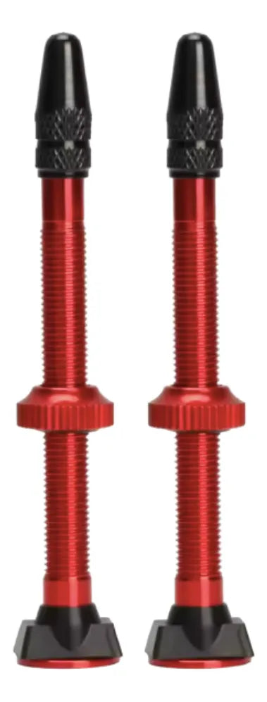 Valvula Tubeless De Aluminio 60mm Rojo Bolany