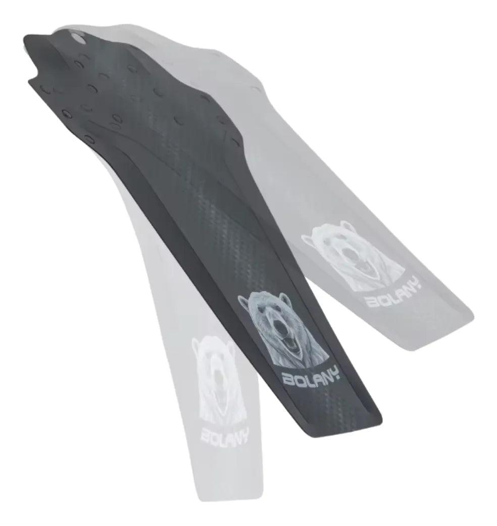 Lodera Guardabarros Color Negro Bear Salpicadera Con Sinchos
