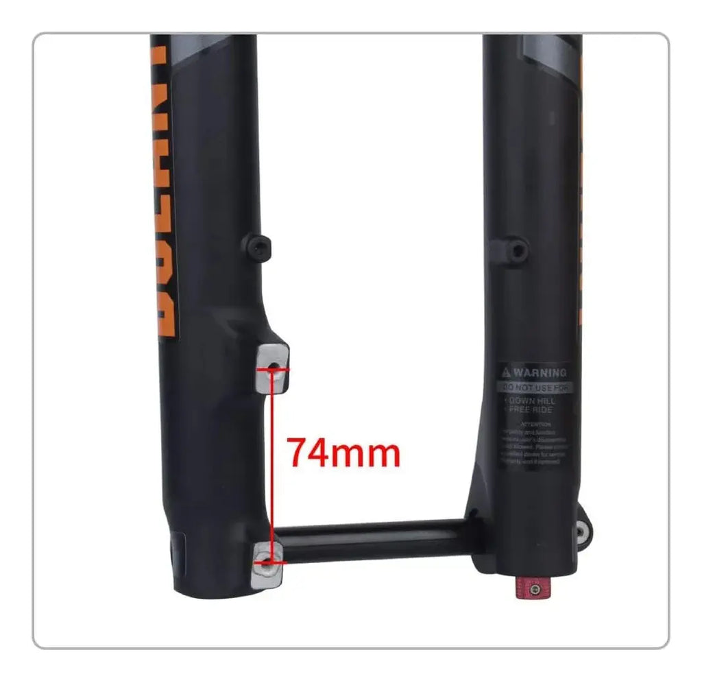 Suspensión Dorada Bolany R27.5 De 180mm Conica Eje Boost Dorado