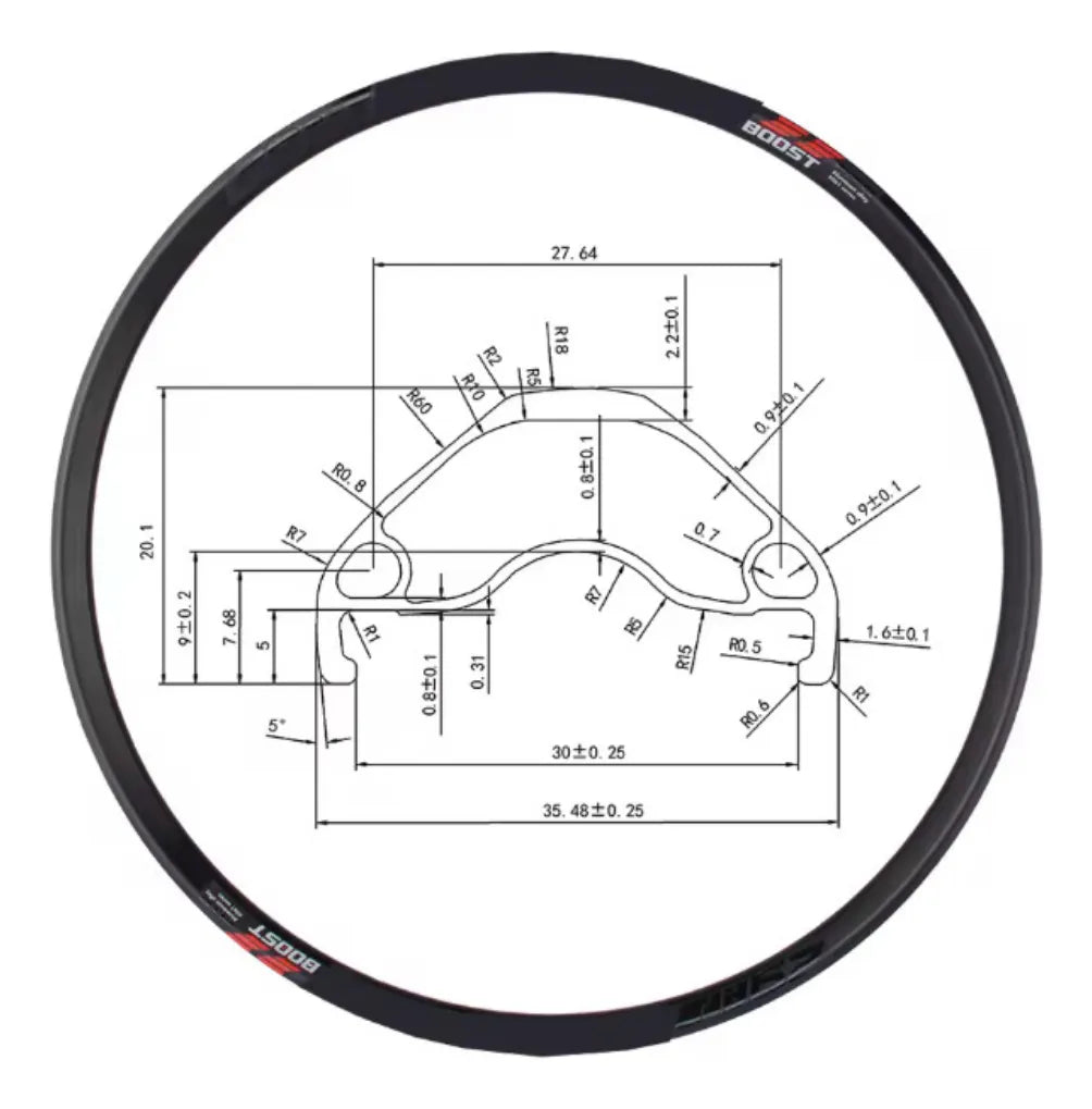 Rines De Aluminio Eje Boost Masas Tronadoras 32h Tubeless
