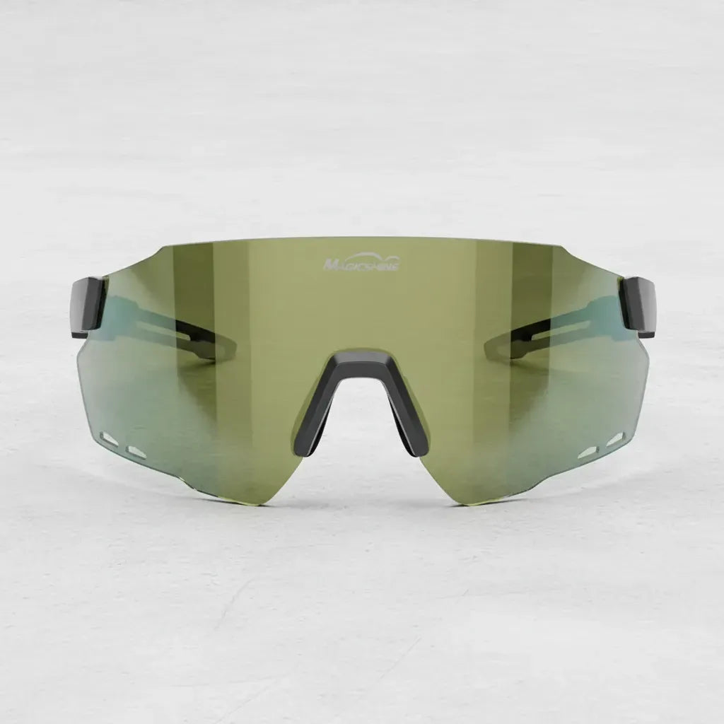Lentes Polarizado + Revo Windbreaker Magicshine Lente Dorada