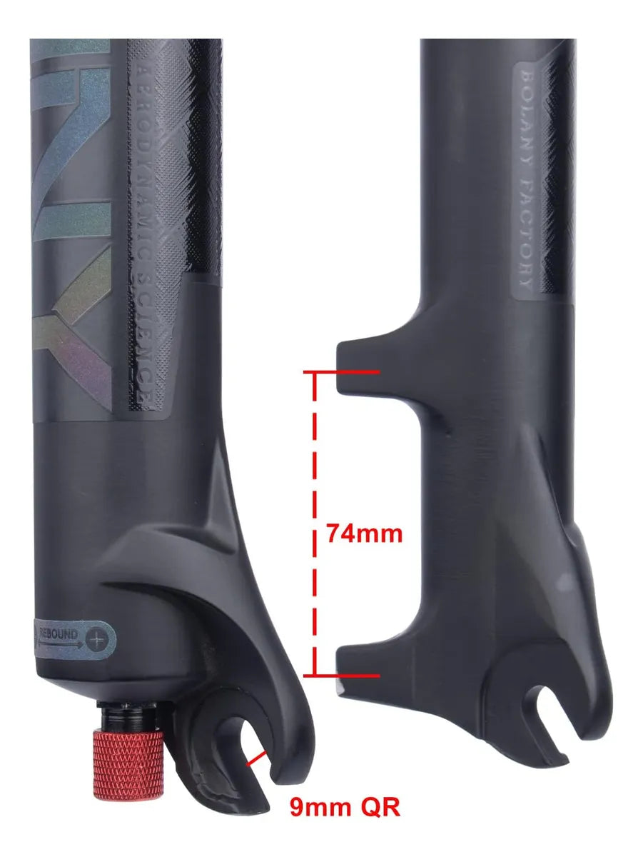 Bolany Horquilla De Aire Dorada Rodado 26 Recto 120mm Mando Dorado