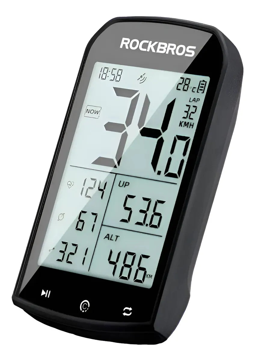 Ciclocomputadora Rockbros Con Gps Bluetooth Soporte Base
