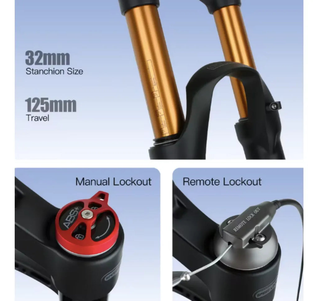 Horquilla Bolany R27.5 120mm Recto Qr Release Dorado Manual