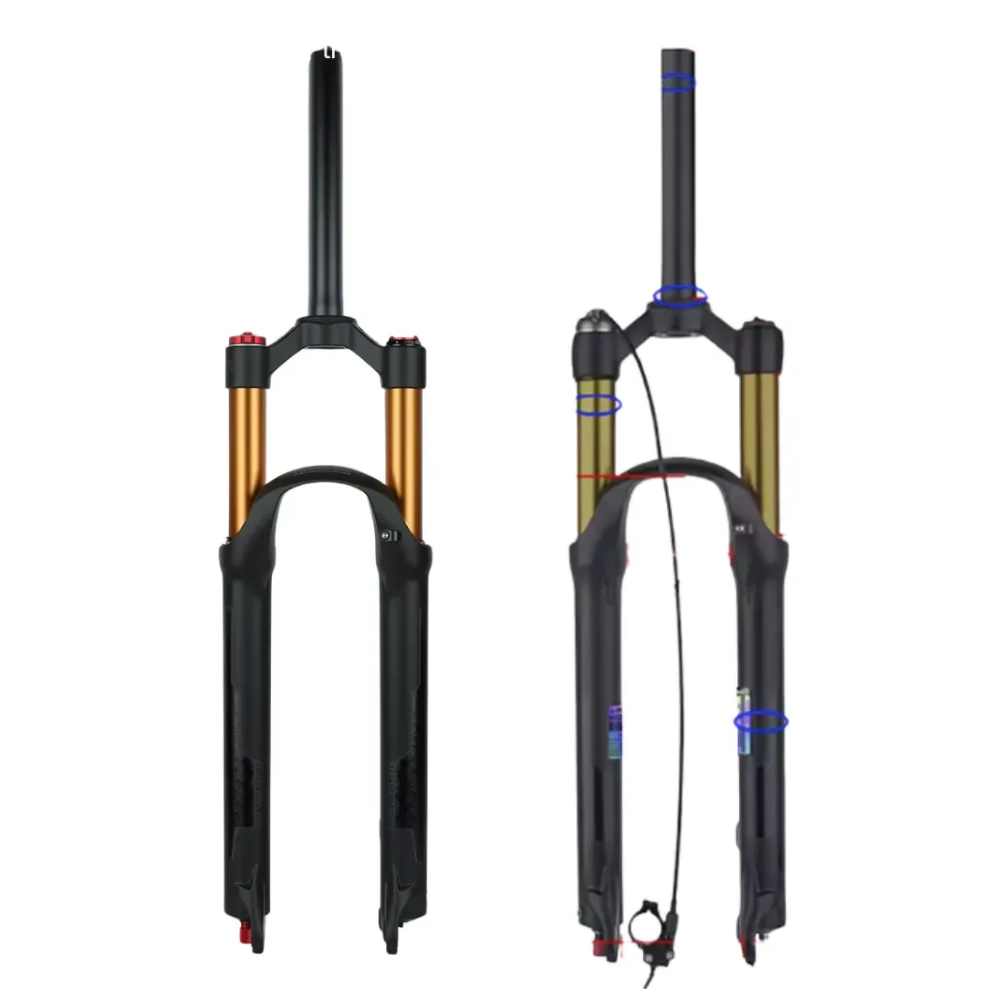 Horquilla Bolany R29 120mm Recto Qrrelease Dorado Reflejante