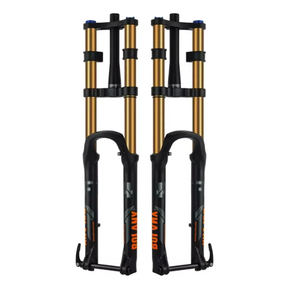 Suspensión Dorada Bolany R27.5 De 180mm Conica Eje Boost Dorado