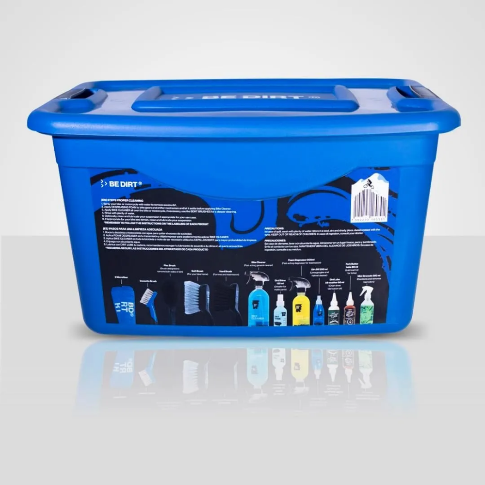 Kit De Limpieza Bicicleta Be Dirt Kit Premium Completo Caja Azul