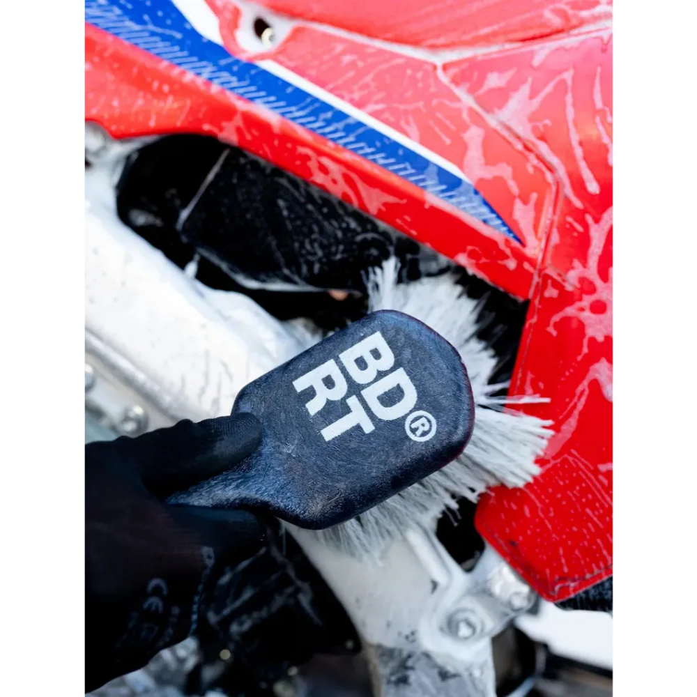 Kit De Cepillos Para Limpiar Bici Y Moto Be Dirt Brush Kit 4 Negro
