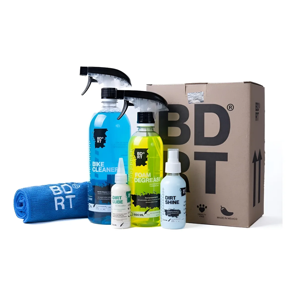 Kit De Limpieza Para Bicicleta Be Dirt Pack Premium Mtb Azul