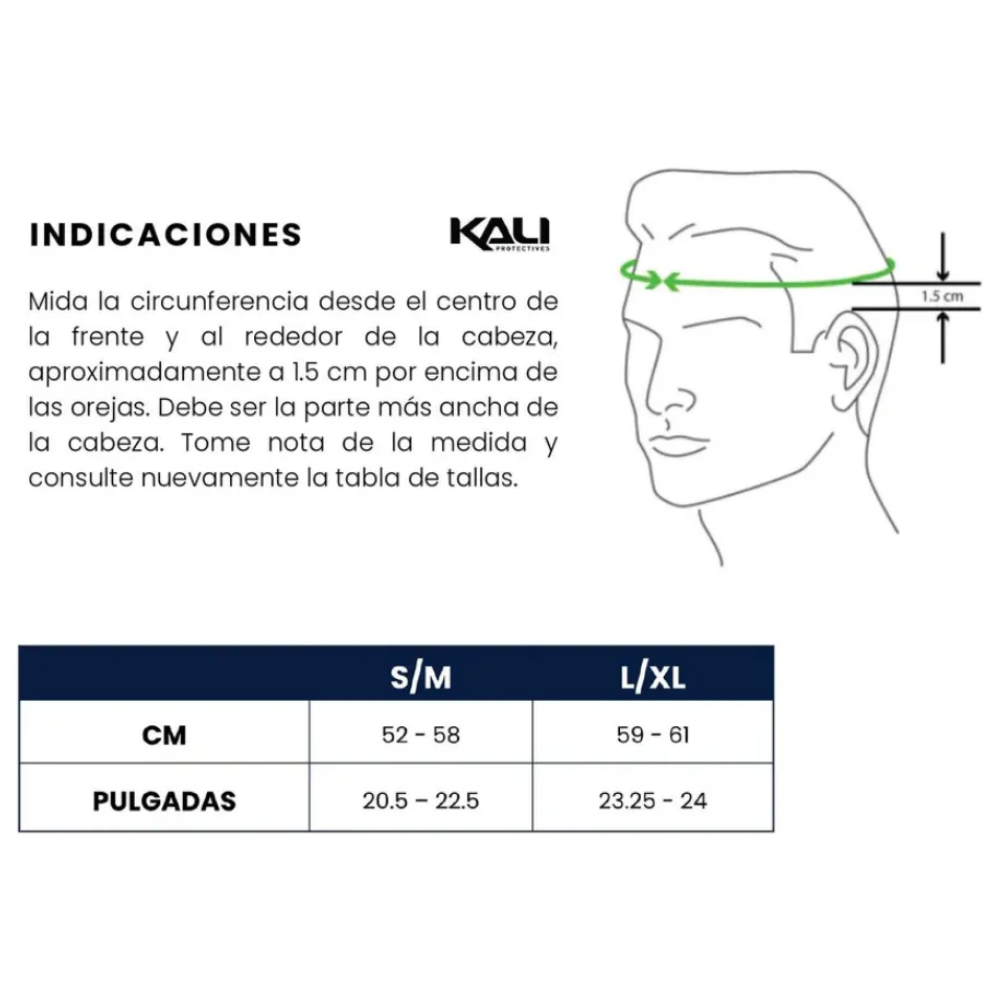 Casco Para Ciclismo Negro Kali Chakra S/m Visera Desmontable Negro S/m
