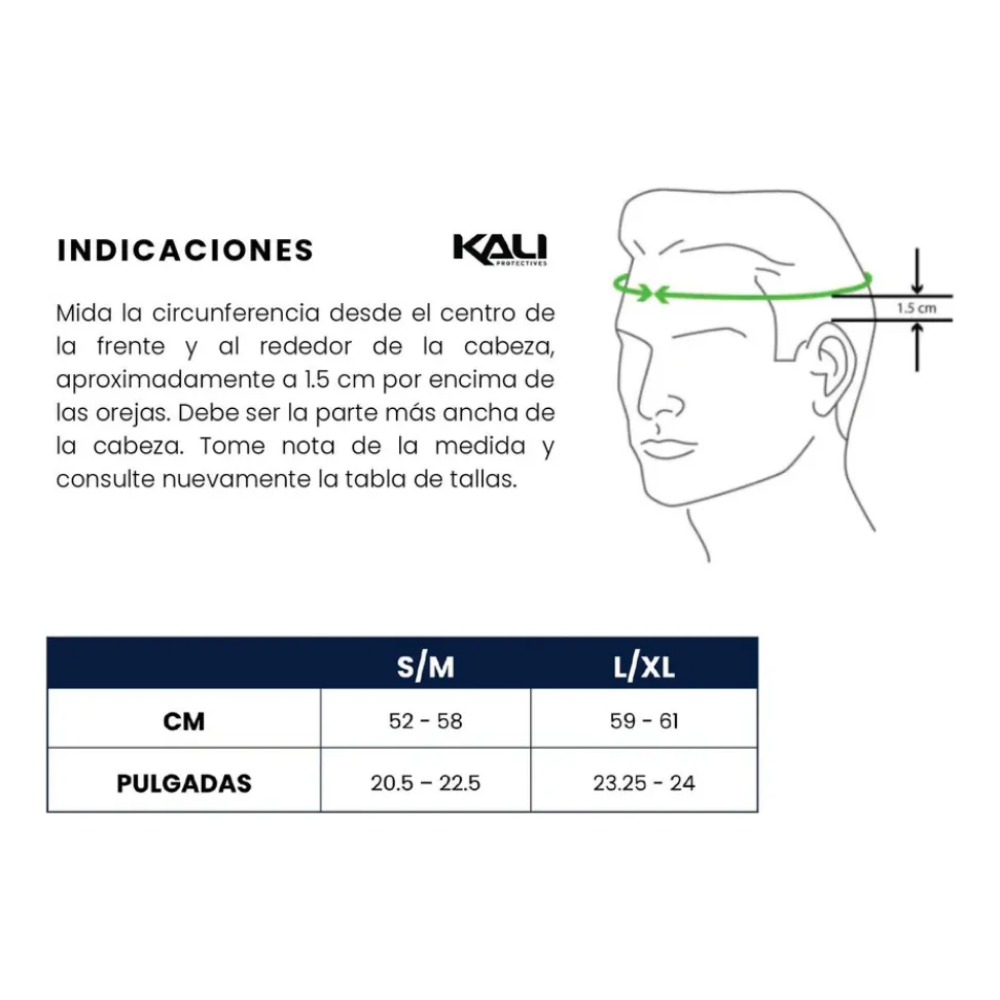 Casco Para Ciclismo Blanco Kali Chakra S/m Visera Desmontabl Blanco S/m