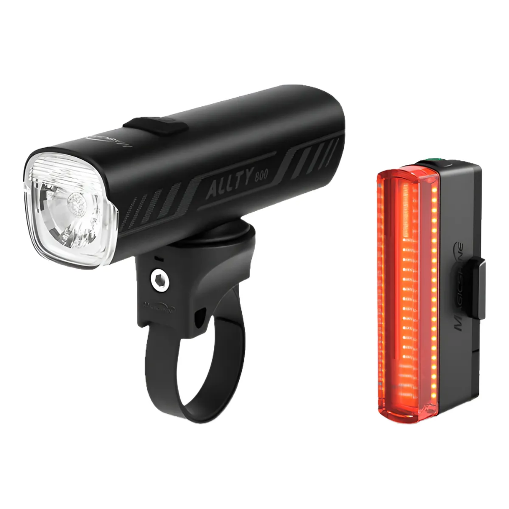 Combo Magicshine Lampara Magicshine Delatera 800 Lm - 50 Lm Negro