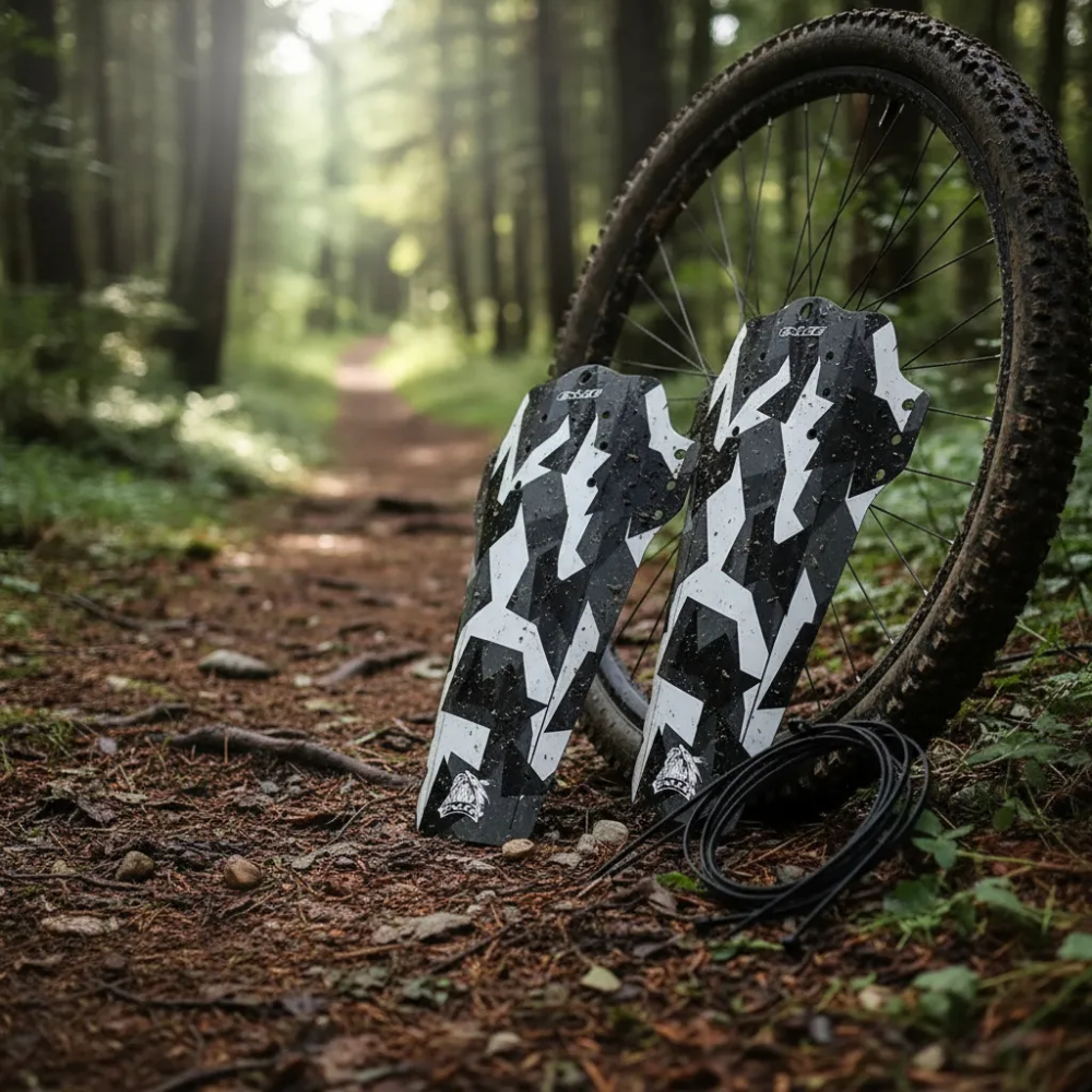 Lodera Enlee Guardabarros Para Mtb Salpicadera Camuflajeada Negrcamuflajeado