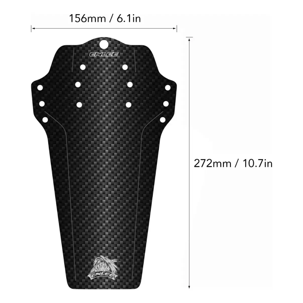 Lodera Guardabarros Mtb Salpicadera Gladiator Enlee 1 Pieza Negro