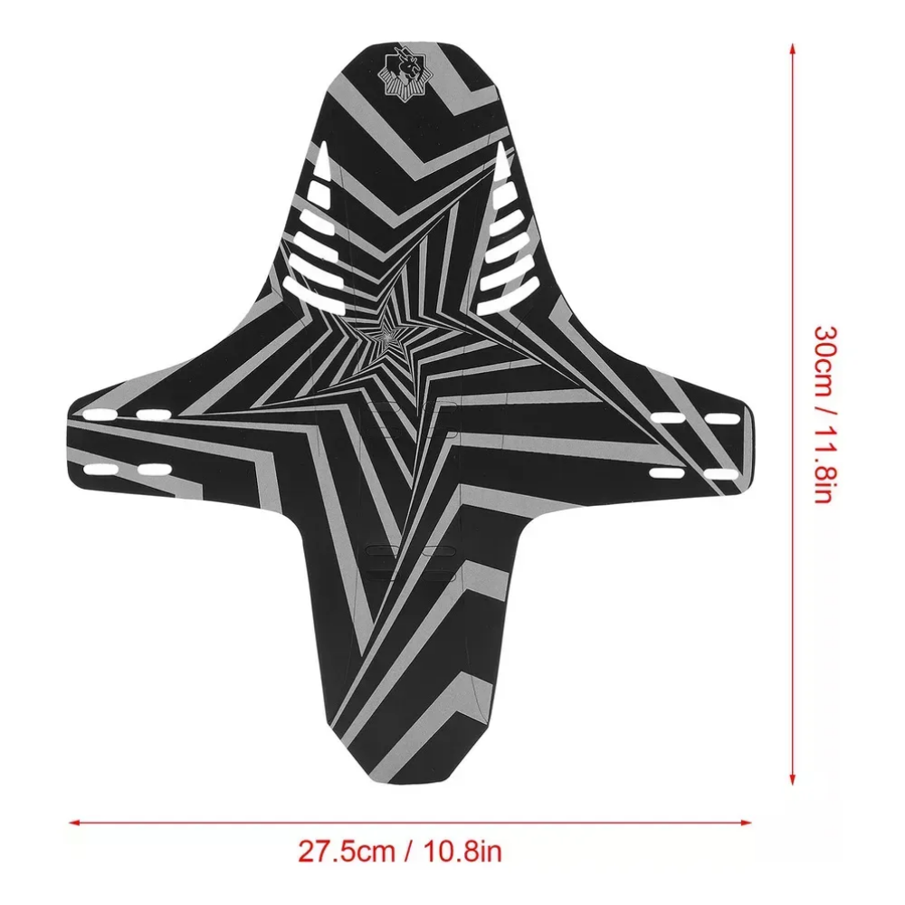 Lodera Enlee Guardabarros Para Mtb Salpicadera Reflex 1 Piez Negro