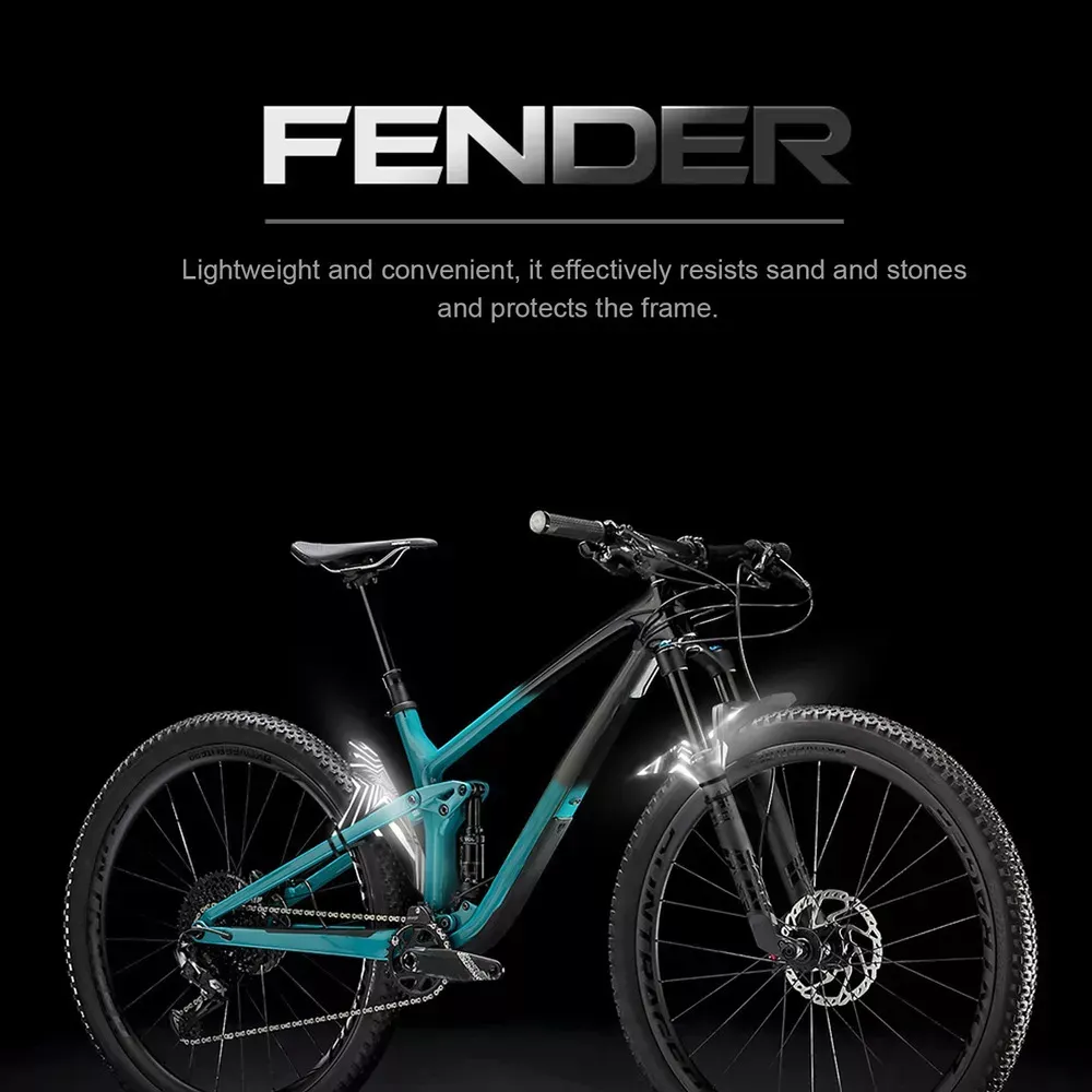 Lodera Enlee Guardabarros Para Mtb Salpicadera Reflex 1 Piez Negro