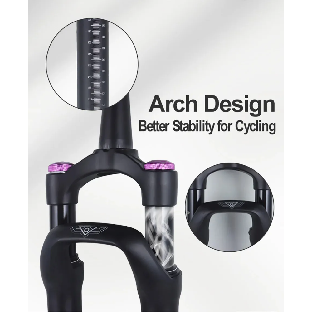 Suspension Bolany R700c Tijera De Aire Bolany Conico Gravel Rojo