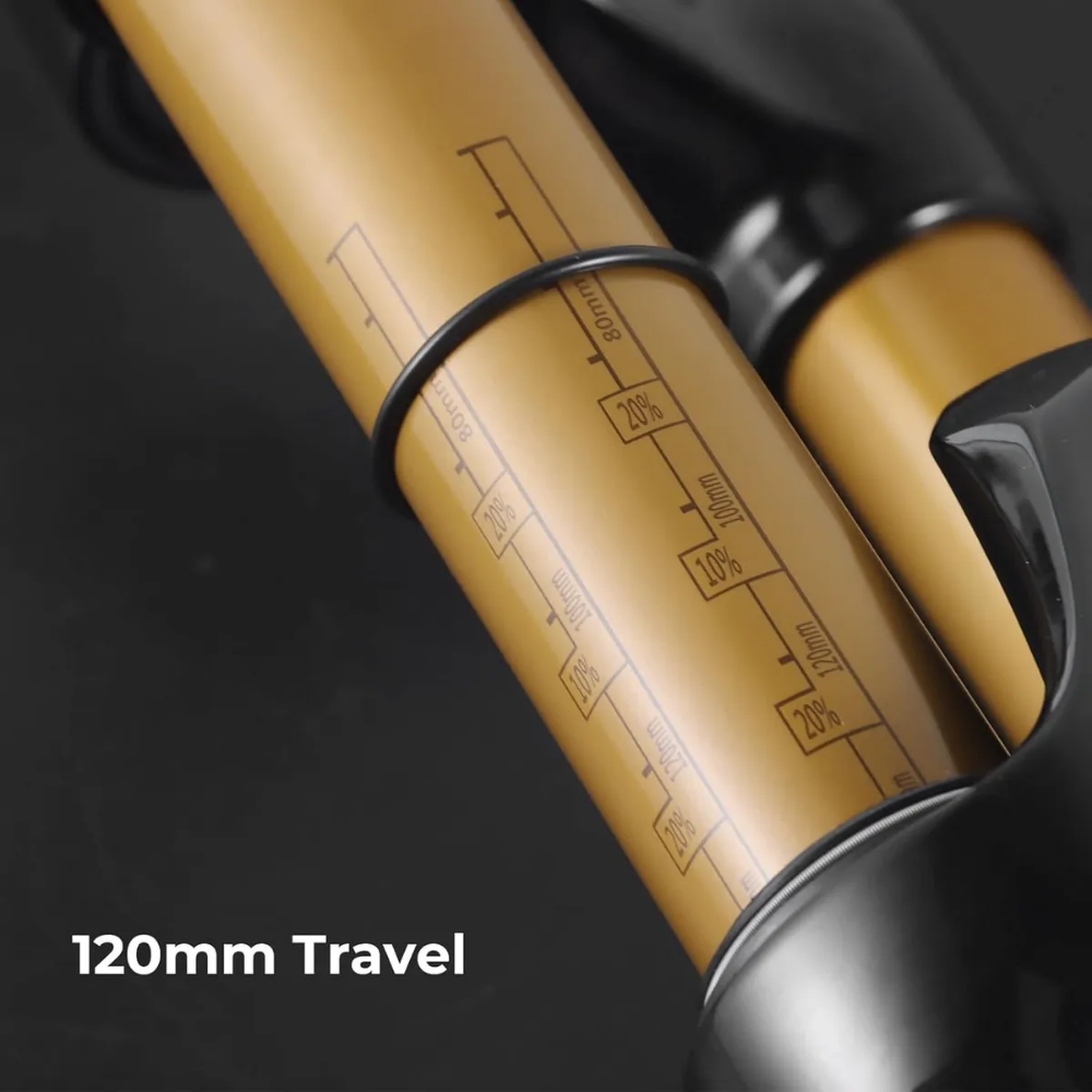 Suspension De Aire Dorada Bolany R26 Con Mando 120mm Conico Dorado