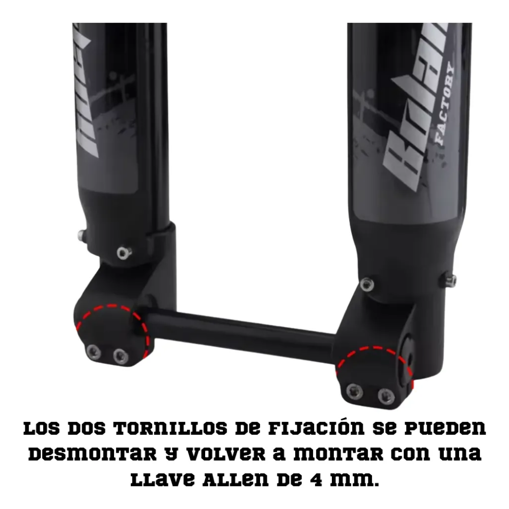 Horquilla Suspension Bolany 29 Invertida Mando Tijera Invers Negro